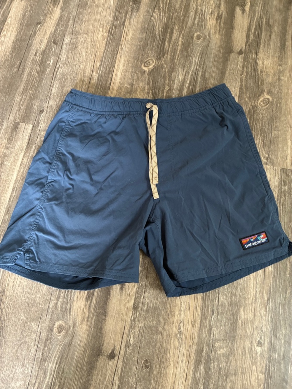 Patagonia Navy Blue Drawstring Swim Shorts